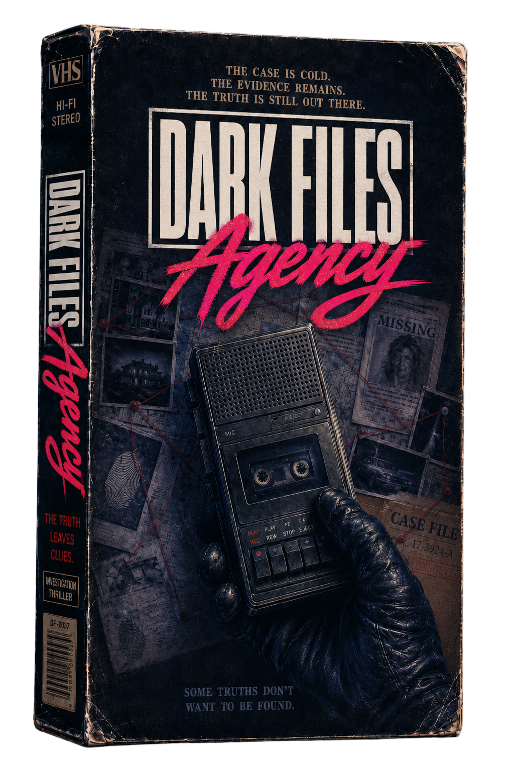 Capa de fita VHS Dark Files Agency